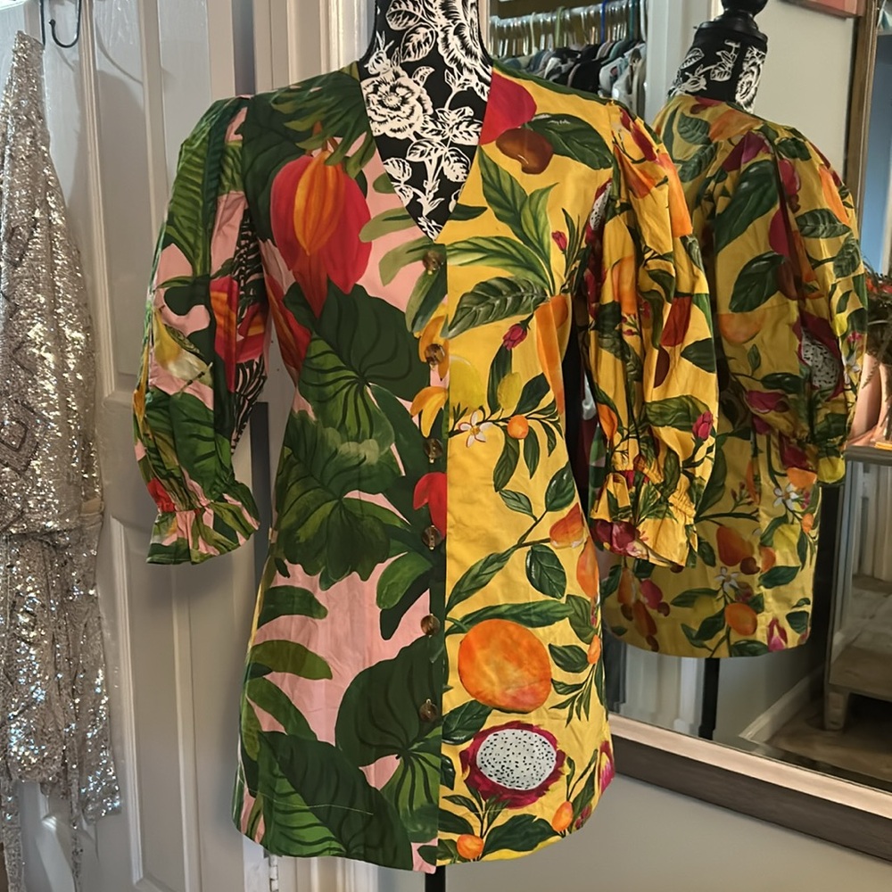 Two Sided Split Fabric Dress w/ Pockets